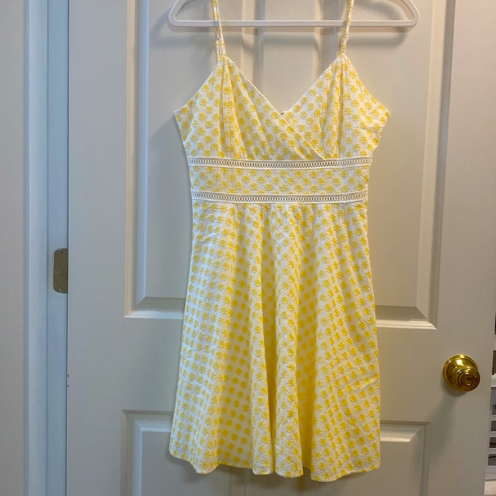 Yellow and White Sundress